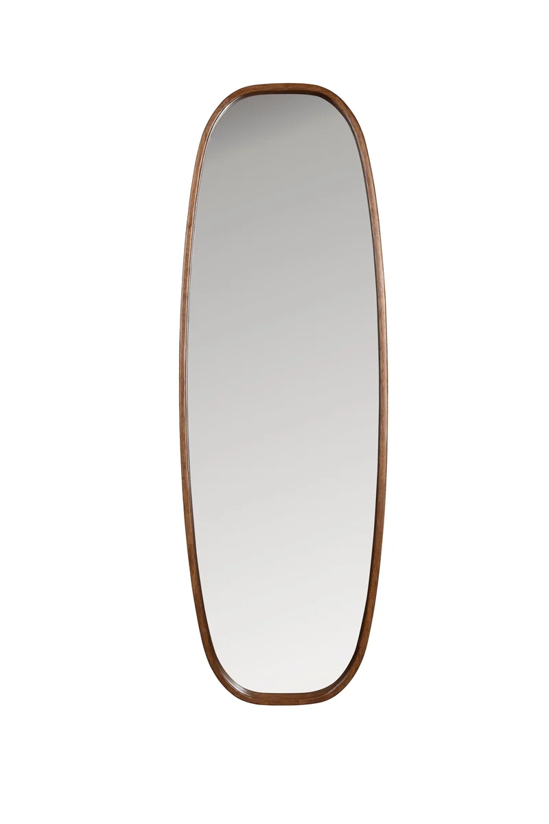 White Label Living Spiegel Nyko L – Gummibaumholz, 120 × 40 × 5 cm