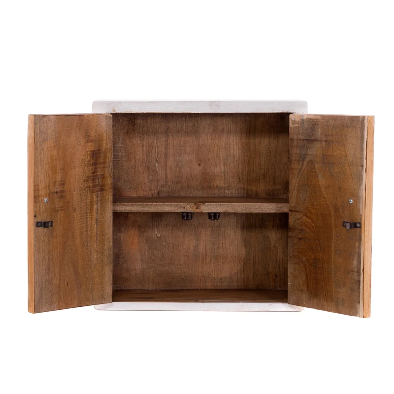 MEDIZINSCHRANK "MEDIC" | 35x35x13 cm, Mahagoni | Wandschrank | Farbe: 06 weiß-landhaus