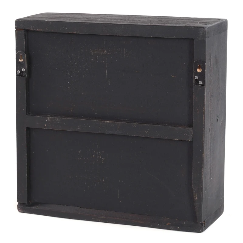 MEDIZINSCHRANK "MEDIC" | 35x35x13 cm, Mahagoni | Wandschrank | Farbe: 04 schwarz-natur