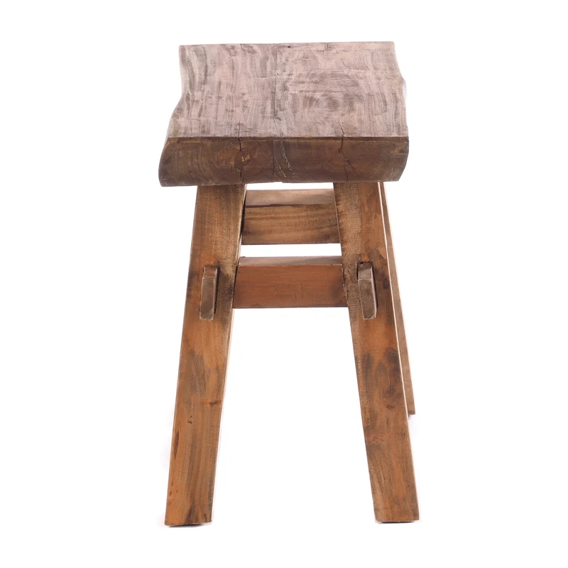 HOLZ HOCKER "VINTAGE 40" | Hartholz, 43x45 cm (HxB) | Sitzhocker | Farbe: 01 natur-vintage