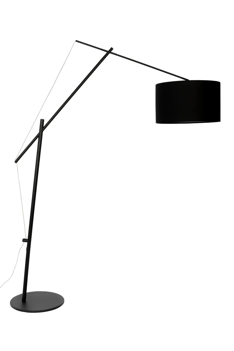 White Label Living Stehleuchte Tokio – Schwarz, Eisen, 168 × 50 × 210 cm