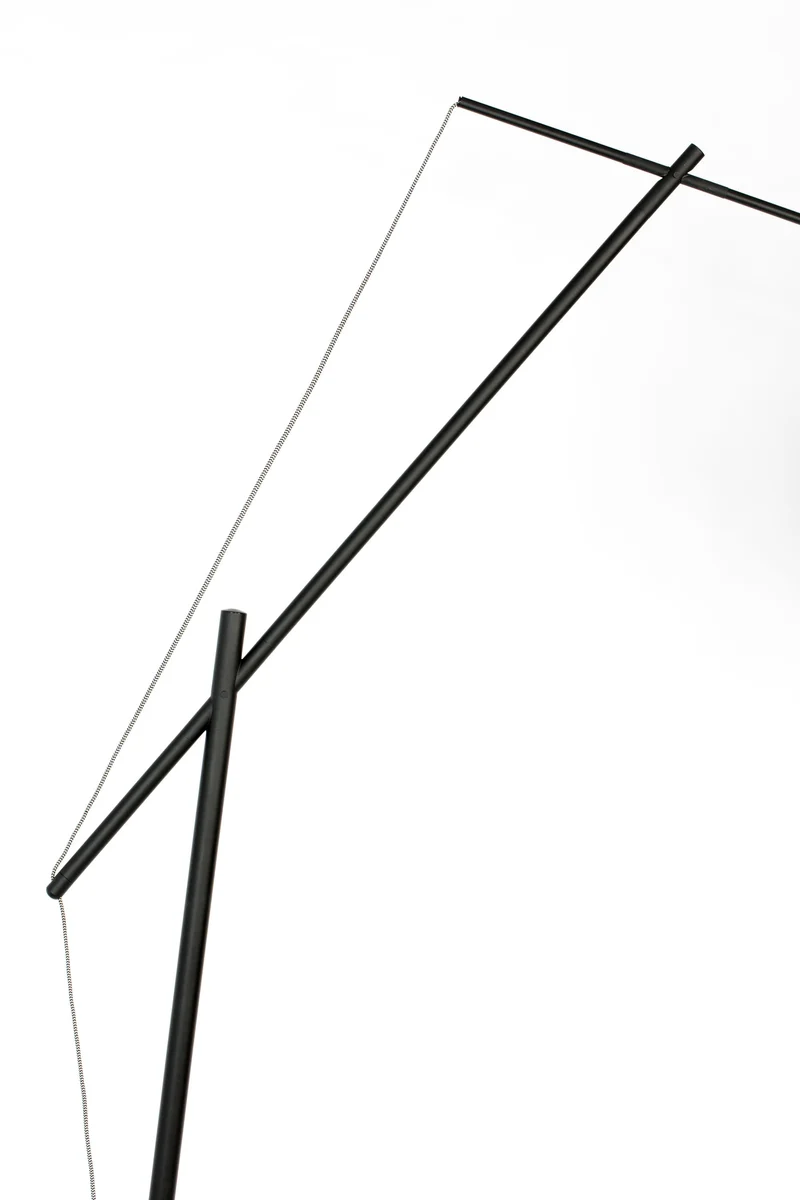 White Label Living Stehleuchte Tokio – Schwarz, Eisen, 168 × 50 × 210 cm