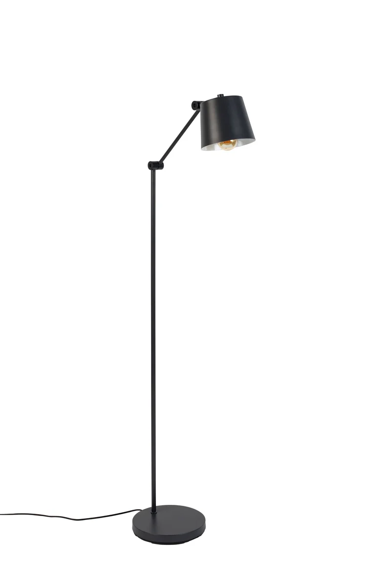 White Label Living Stehleuchte Hajo – Eisen, 55 × 25 × 135 cm