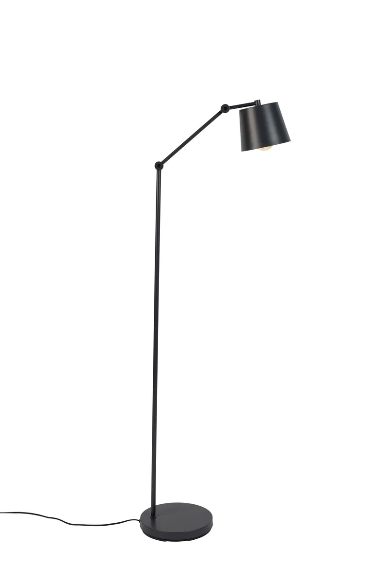 White Label Living Stehleuchte Hajo – Eisen, 55 × 25 × 135 cm