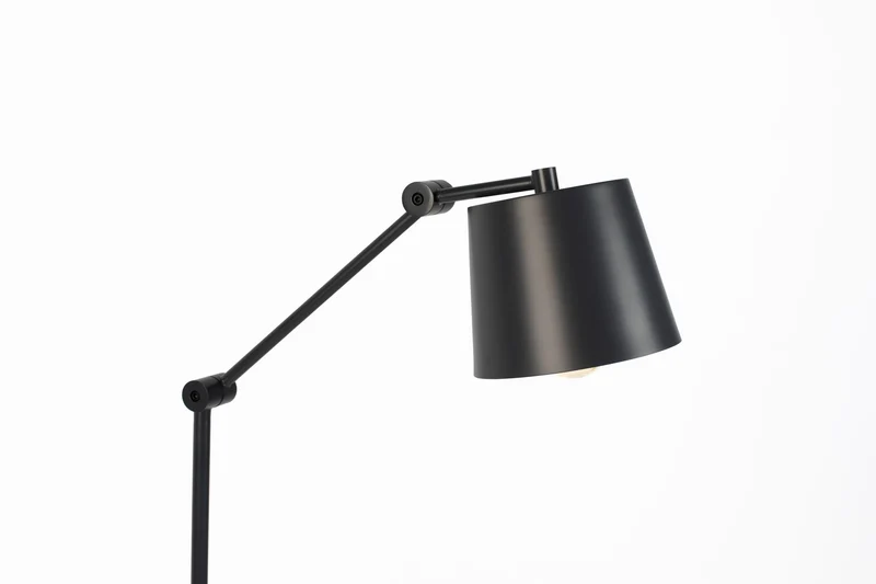White Label Living Stehleuchte Hajo – Eisen, 55 × 25 × 135 cm
