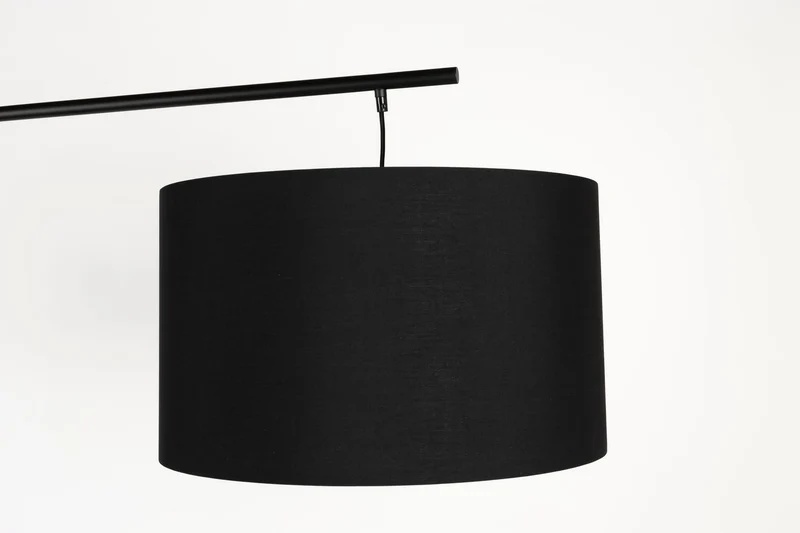 White Label Living Stehleuchte Martine – Schwarz, Metall, 160 × 50 × 220 cm