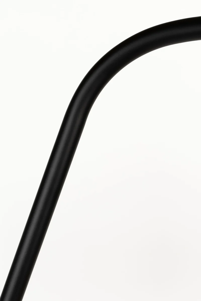 White Label Living Stehleuchte Martine – Schwarz, Metall, 160 × 50 × 220 cm