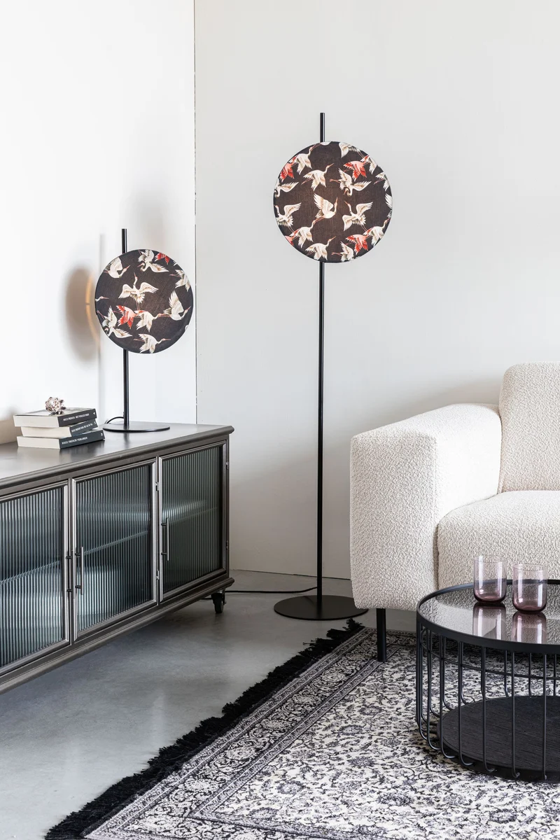 White Label Living Stehleuchte Jaylee – Metall, 30 × 39 × 158 cm