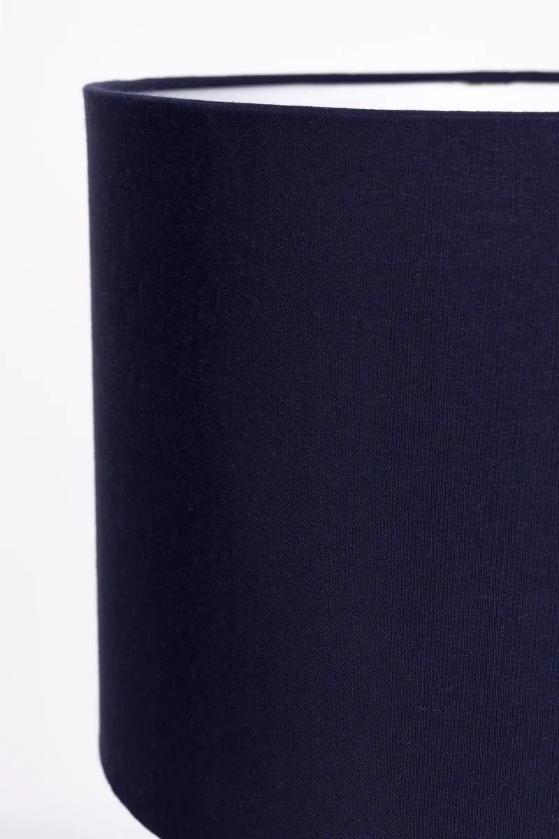 White Label Living Tischleuchte Kaja Dark Blue – Eisen, 31 × 31 × 57 cm