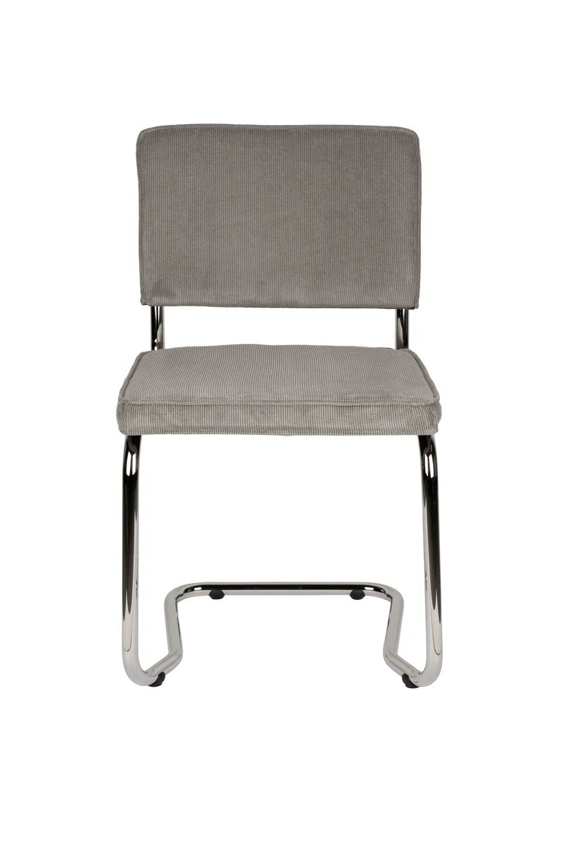 Zuiver Stuhl Ridge Kink Rib Cool Grey 32a – Stoff, 50 × 48 × 85 cm, 2er-Set