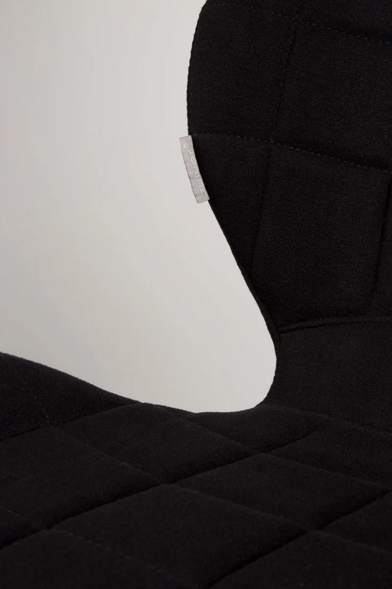 Zuiver Stuhl Omg – Schwarz, Stoff, 59 × 51 × 79 cm, 2er-Set