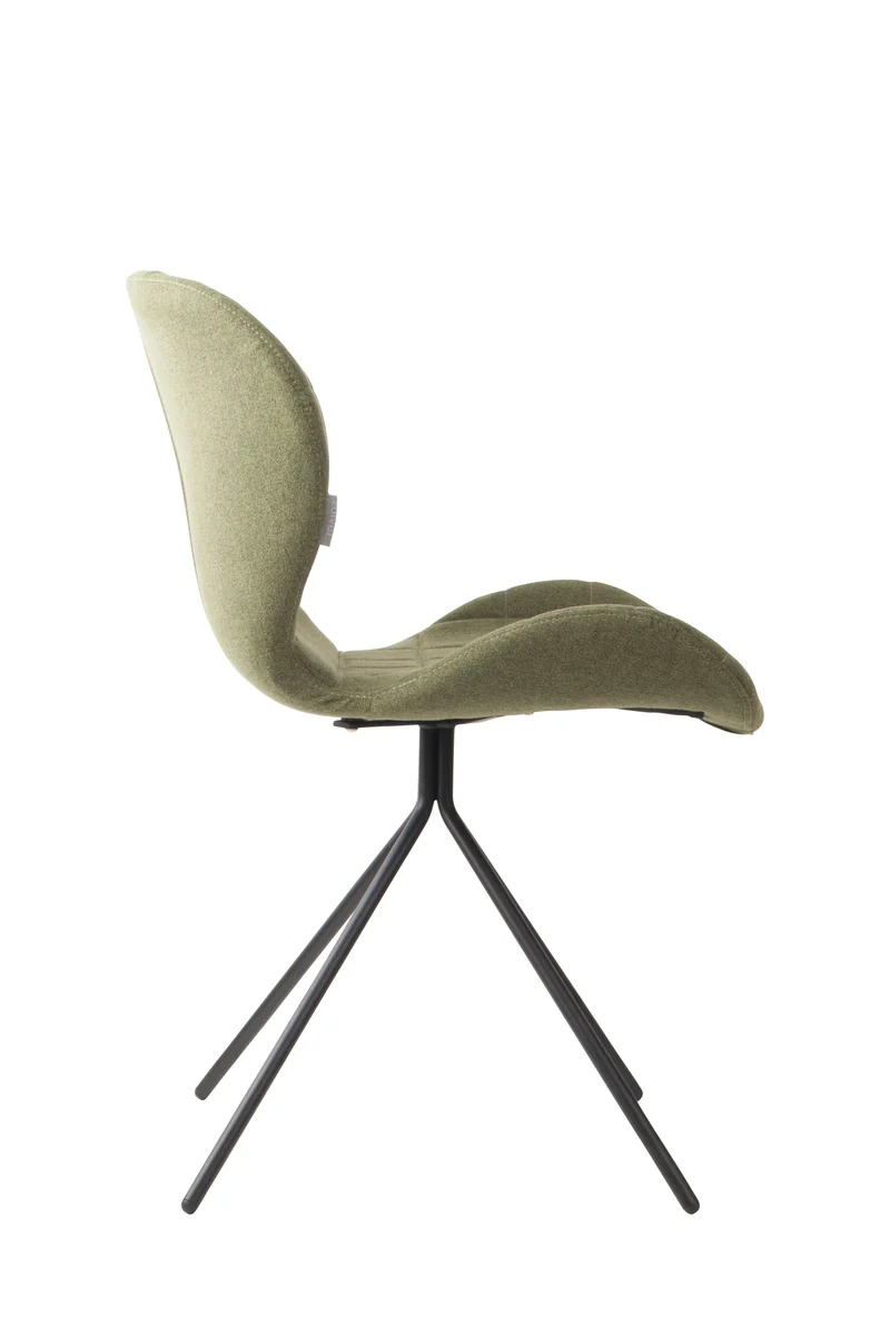 Zuiver Stuhl Omg – Grün, Stoff, 59 × 51 × 79 cm, 2er-Set