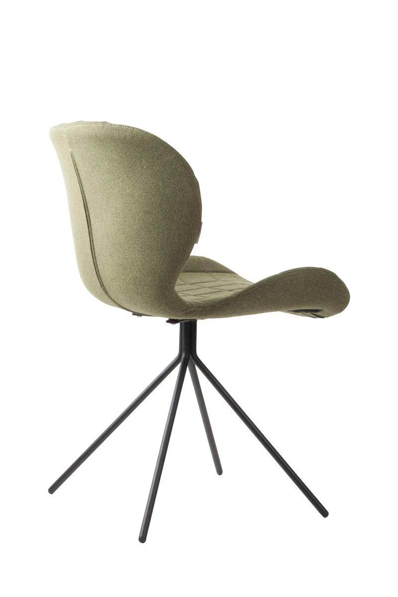 Zuiver Stuhl Omg – Grün, Stoff, 59 × 51 × 79 cm, 2er-Set