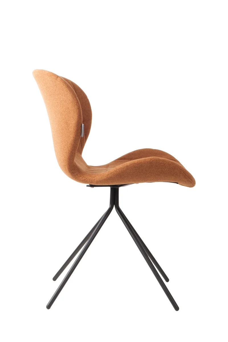 Zuiver Stuhl Omg – Camel, Stoff, 59 × 51 × 79 cm, 2er-Set
