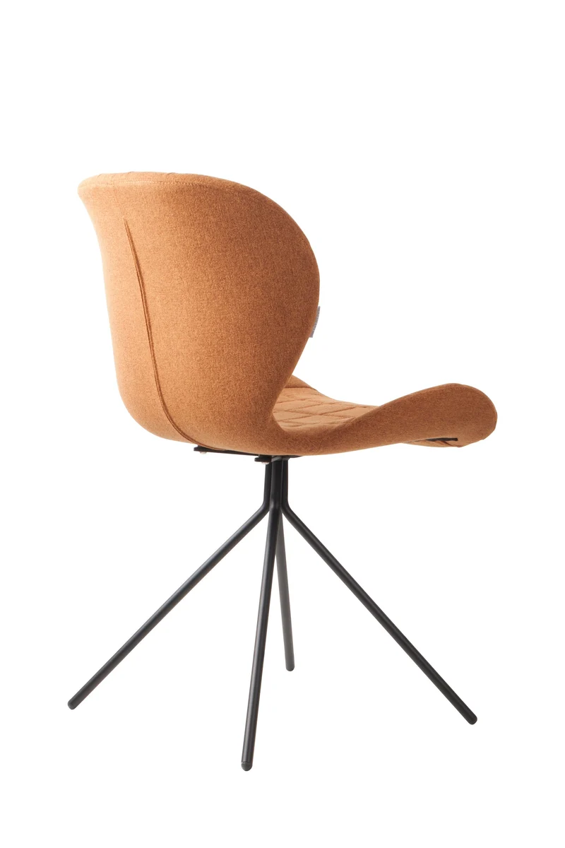 Zuiver Stuhl Omg – Camel, Stoff, 59 × 51 × 79 cm, 2er-Set