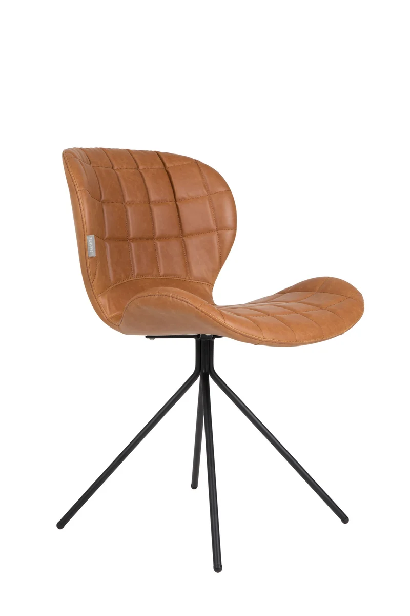 Zuiver Stuhl Omg Ll – Braun, Stoff, 59 × 51 × 79 cm, 2er-Set