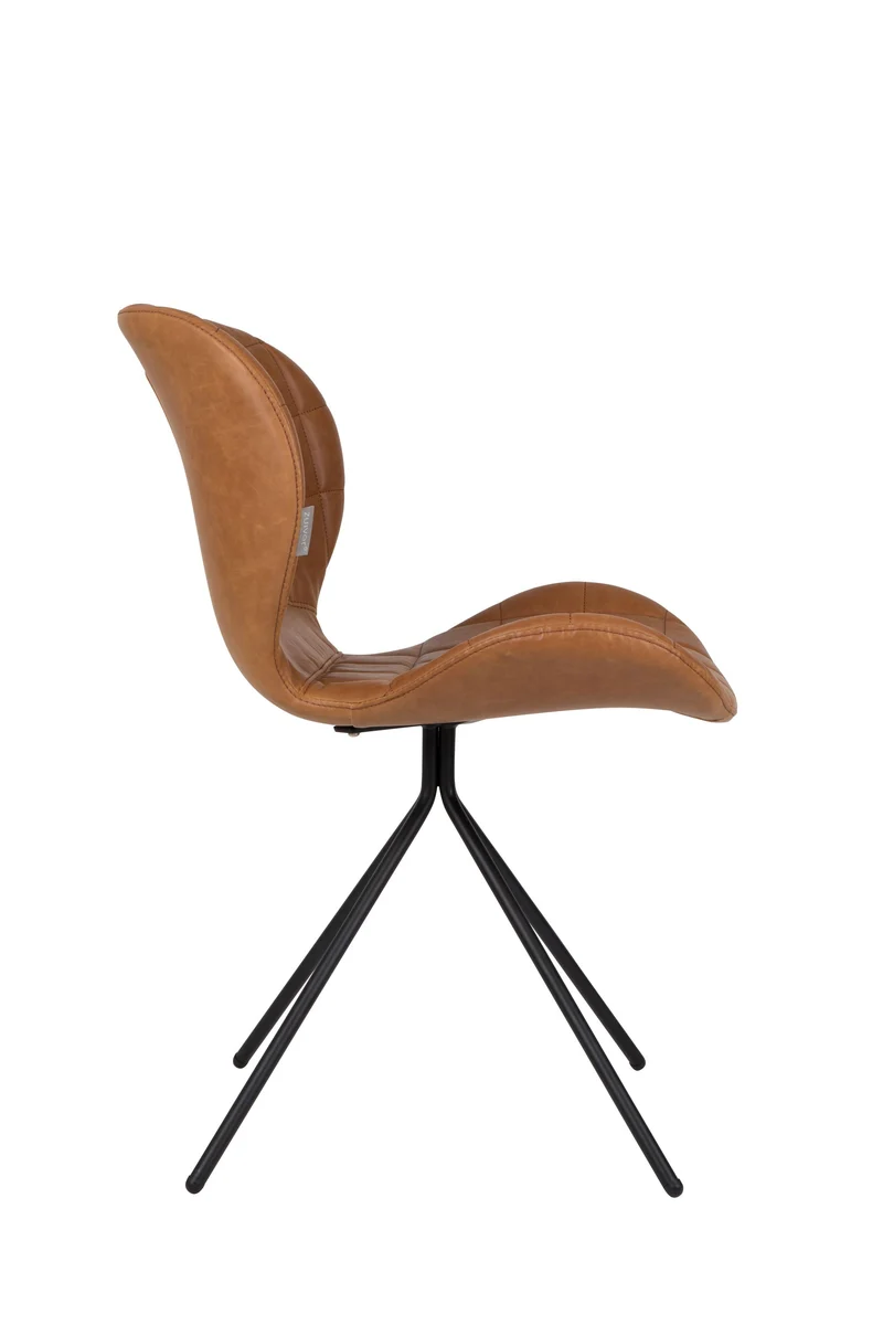 Zuiver Stuhl Omg Ll – Braun, Stoff, 59 × 51 × 79 cm, 2er-Set