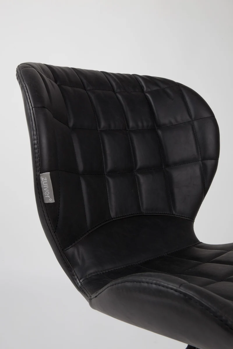 Zuiver Stuhl Omg Ll – Schwarz, Stoff, 59 × 51 × 79 cm, 2er-Set