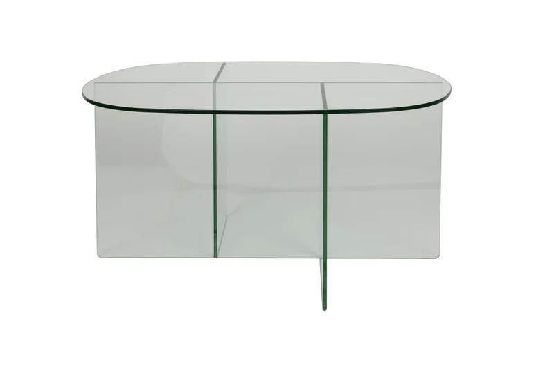 Zuiver Couchtisch Linea Transparant – clear, Glas, 80 × 60 × 40 cm