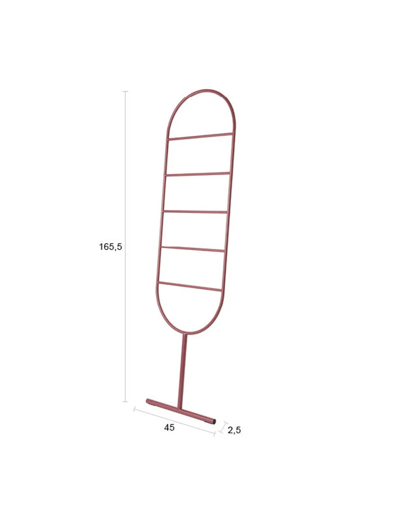 Zuiver Dekoleiter Tess Marsala – Stahl, 2,5 × 45 × 165,5 cm