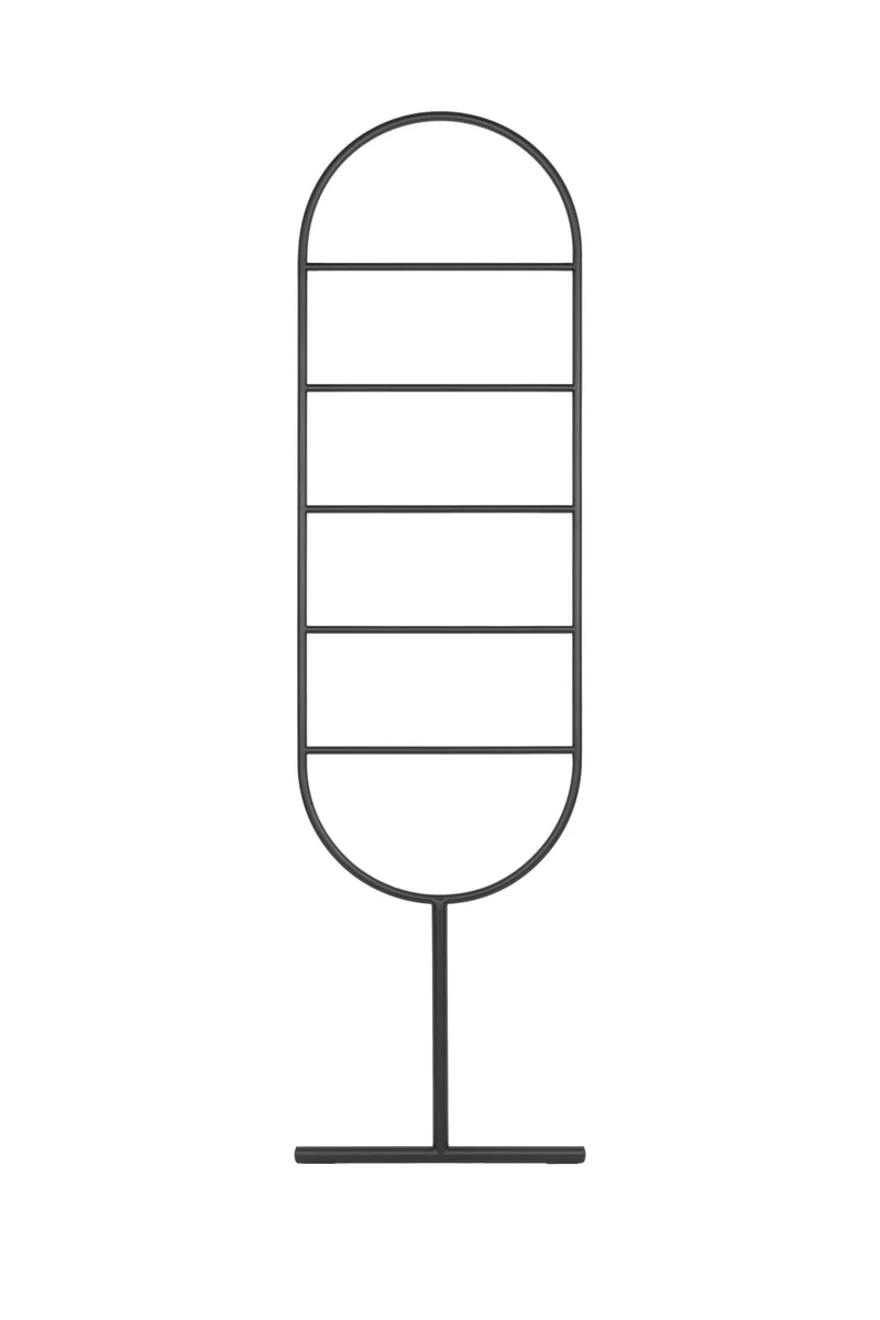 Zuiver Dekoleiter Tess – Schwarz, Stahl, 2,5 × 45 × 165,5 cm