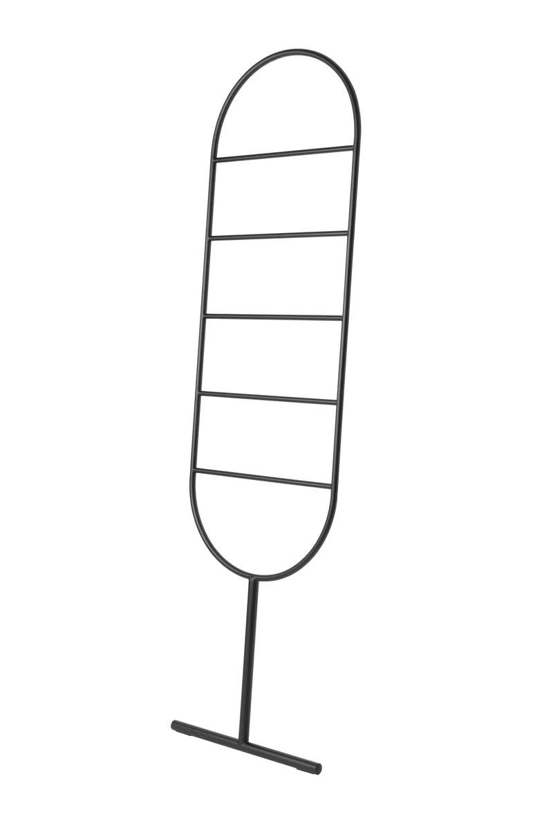 Zuiver Dekoleiter Tess – Schwarz, Stahl, 2,5 × 45 × 165,5 cm