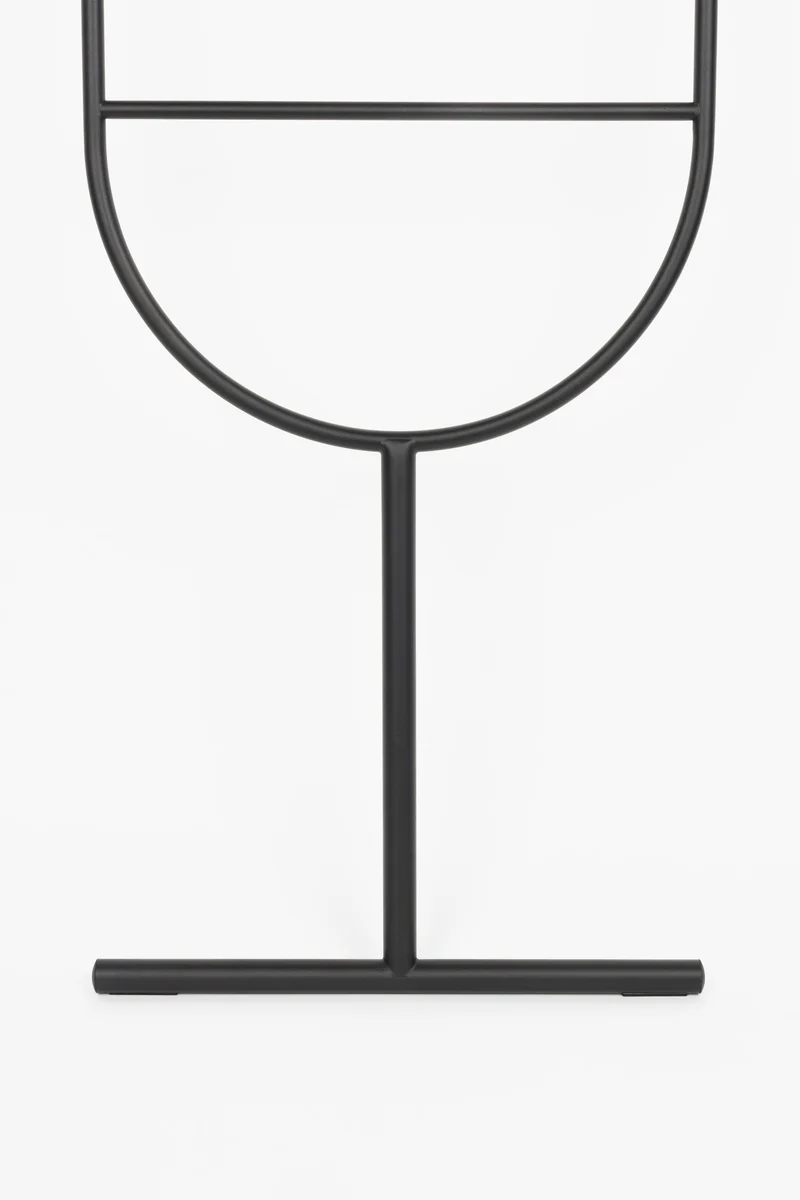 Zuiver Dekoleiter Tess – Schwarz, Stahl, 2,5 × 45 × 165,5 cm