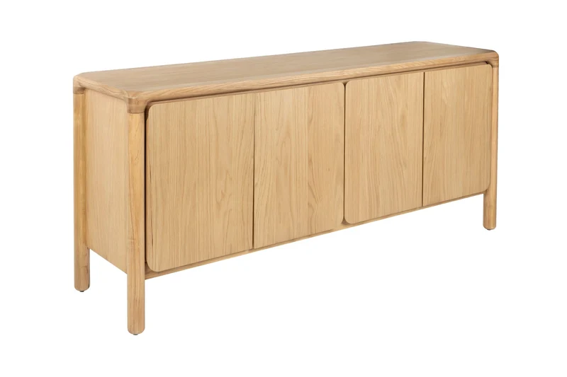 Zuiver Sideboard Storm – Natur, Eichenfurnier, 42,5 × 160 × 70 cm