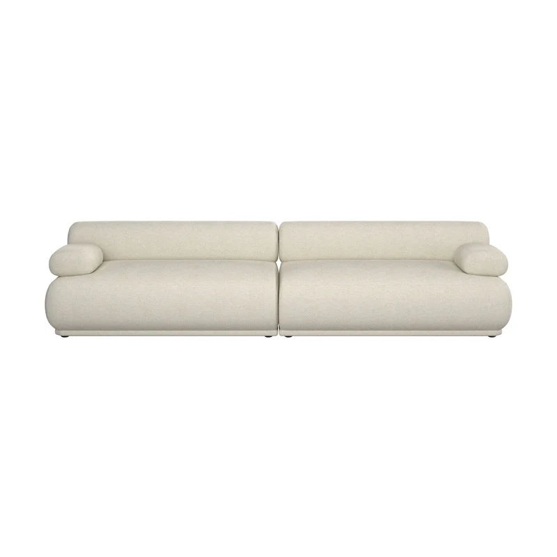 Zuiver Sofa Rembrandt 3-Sitzer – Beige, Polyester, 316 × 68 cm