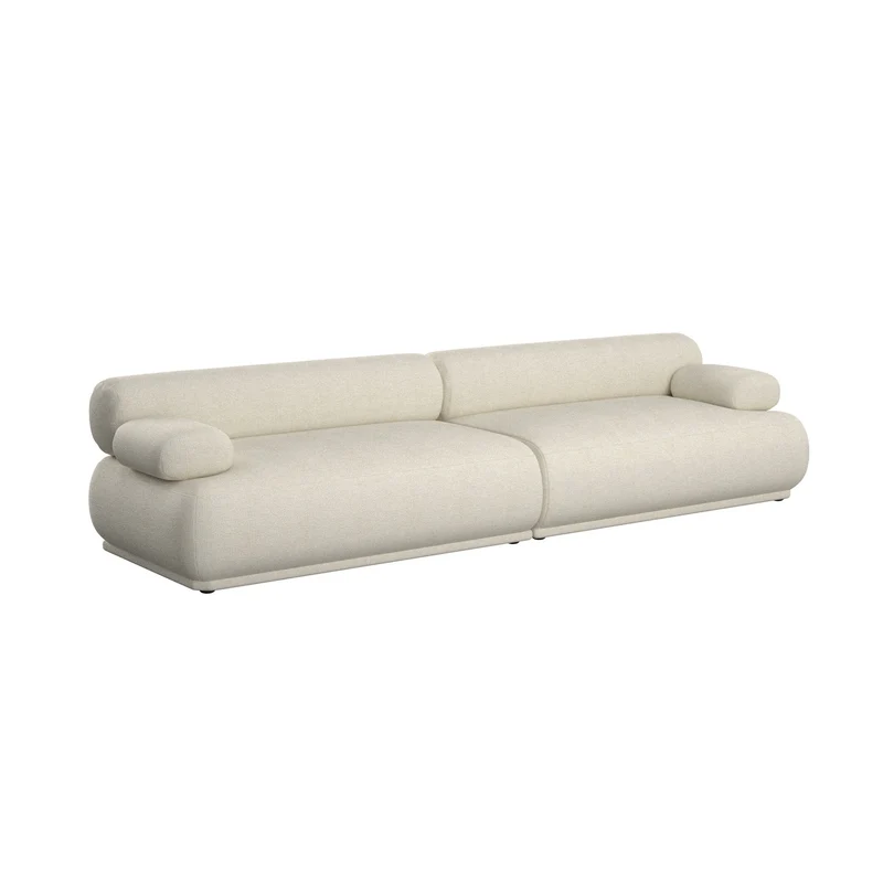 Zuiver Sofa Rembrandt 3-Sitzer – Beige, Polyester, 316 × 68 cm