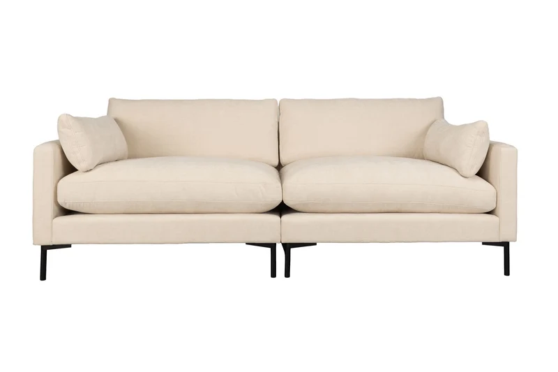Zuiver Sofa Summer 3-Sitzer – Beige, Stoff, 101 × 230 × 82 cm