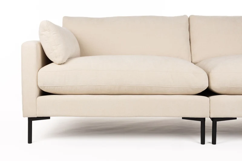 Zuiver Sofa Summer 3-Sitzer – Beige, Stoff, 101 × 230 × 82 cm
