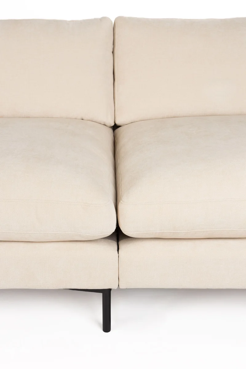 Zuiver Sofa Summer 4,5-Sitzer – Beige, Stoff, 101 × 335 × 82 cm
