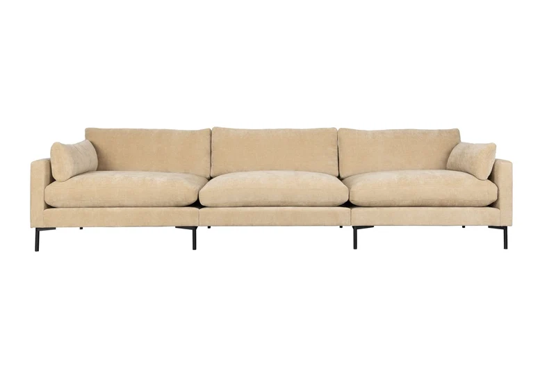 Zuiver Sofa Summer 4,5-Sitzer – Sand, Stoff, 101 × 335 × 82 cm