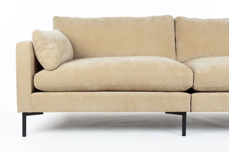 Zuiver Sofa Summer 4,5-Sitzer – Sand, Stoff, 101 × 335 × 82 cm