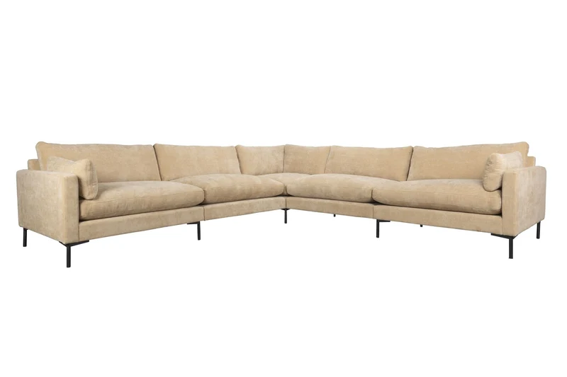 Zuiver Sofa Summer 7-Sitzer – Sand, Stoff, 318 × 318 × 82 cm