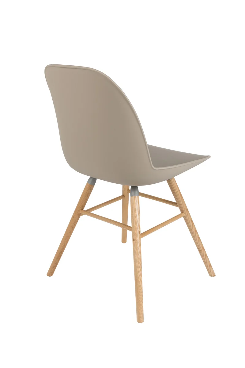 Zuiver Stuhl Albert Kuip – Taupe, Polypropylen, 55 × 49 × 81,5 cm, 2er-Set