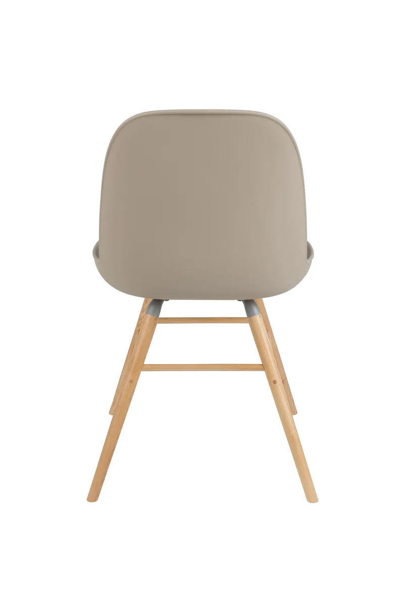 Zuiver Stuhl Albert Kuip – Taupe, Polypropylen, 55 × 49 × 81,5 cm, 2er-Set
