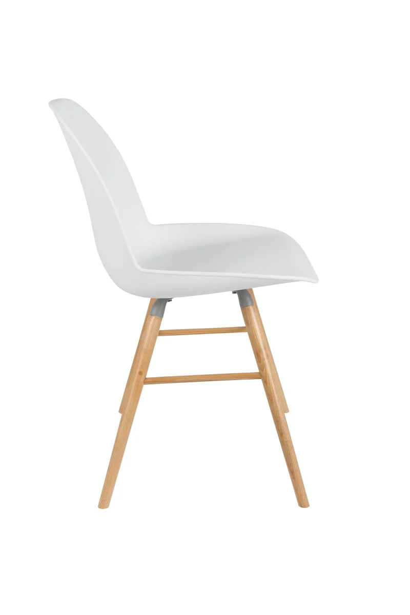 Zuiver Stuhl Albert Kuip – Weiß, Polypropylen, 55 × 49 × 81,5 cm, 2er-Set