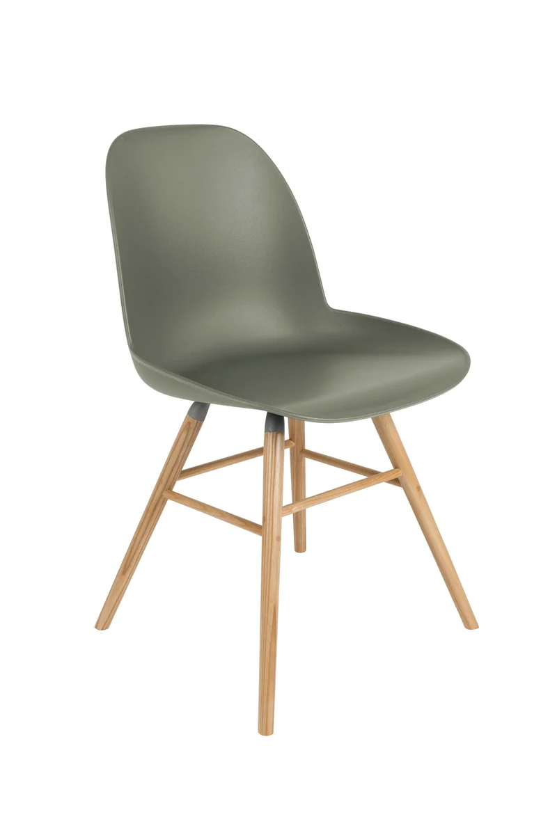 Zuiver Stuhl Albert Kuip – Grün, Polypropylen, 55 × 49 × 81,5 cm, 2er-Set