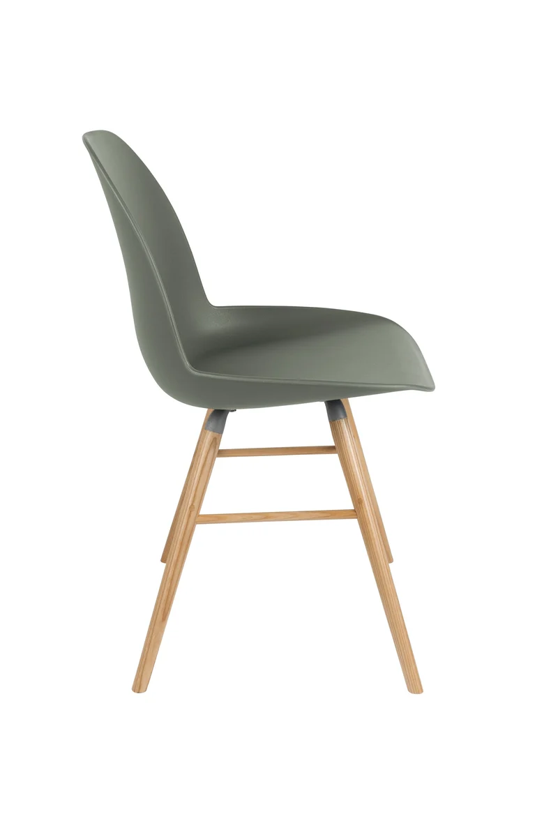 Zuiver Stuhl Albert Kuip – Grün, Polypropylen, 55 × 49 × 81,5 cm, 2er-Set