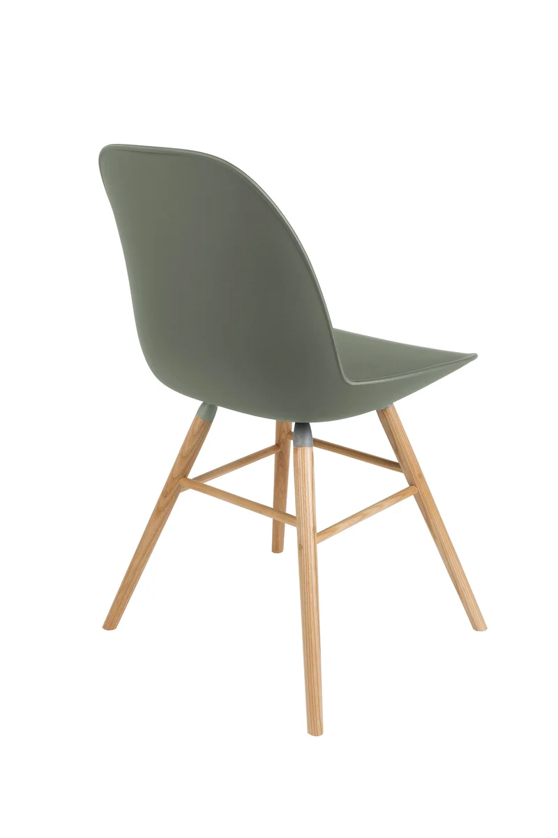 Zuiver Stuhl Albert Kuip – Grün, Polypropylen, 55 × 49 × 81,5 cm, 2er-Set