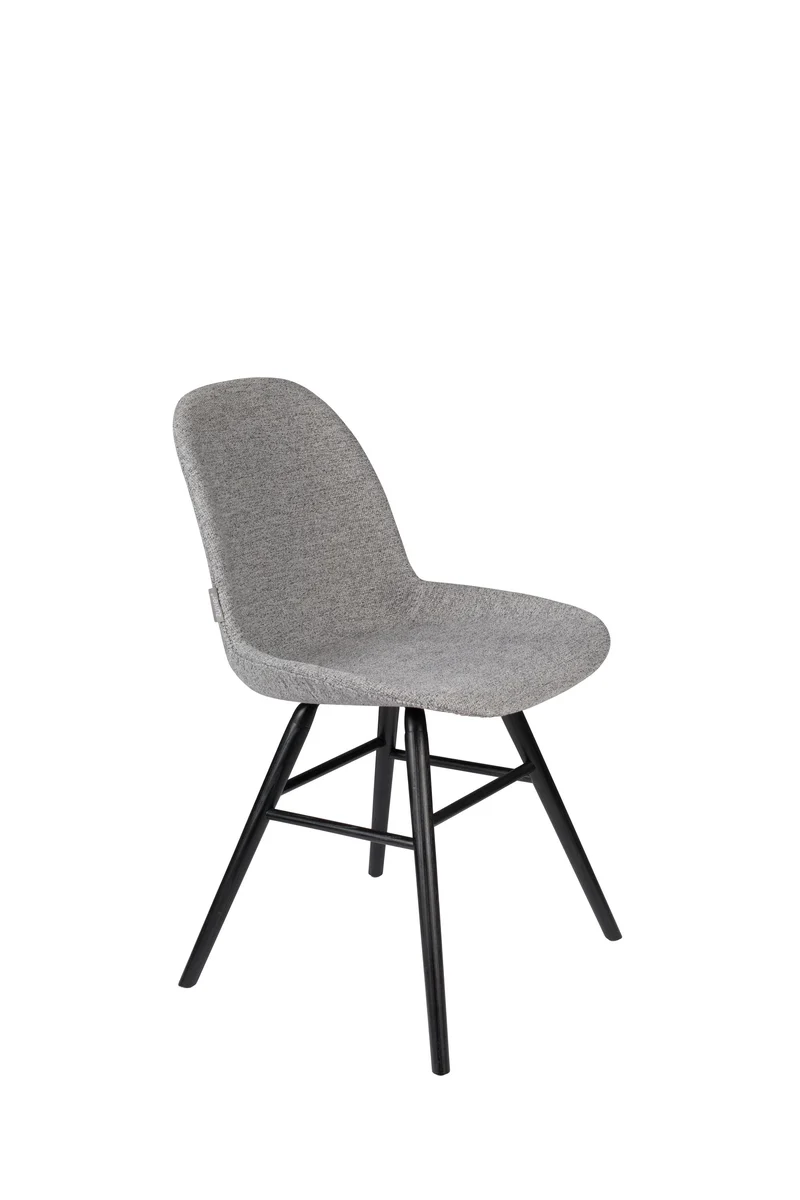 Zuiver Stuhl Albert Kuip Soft – Hellgrau, Stoff, 55 × 49 × 81,5 cm, 2er-Set