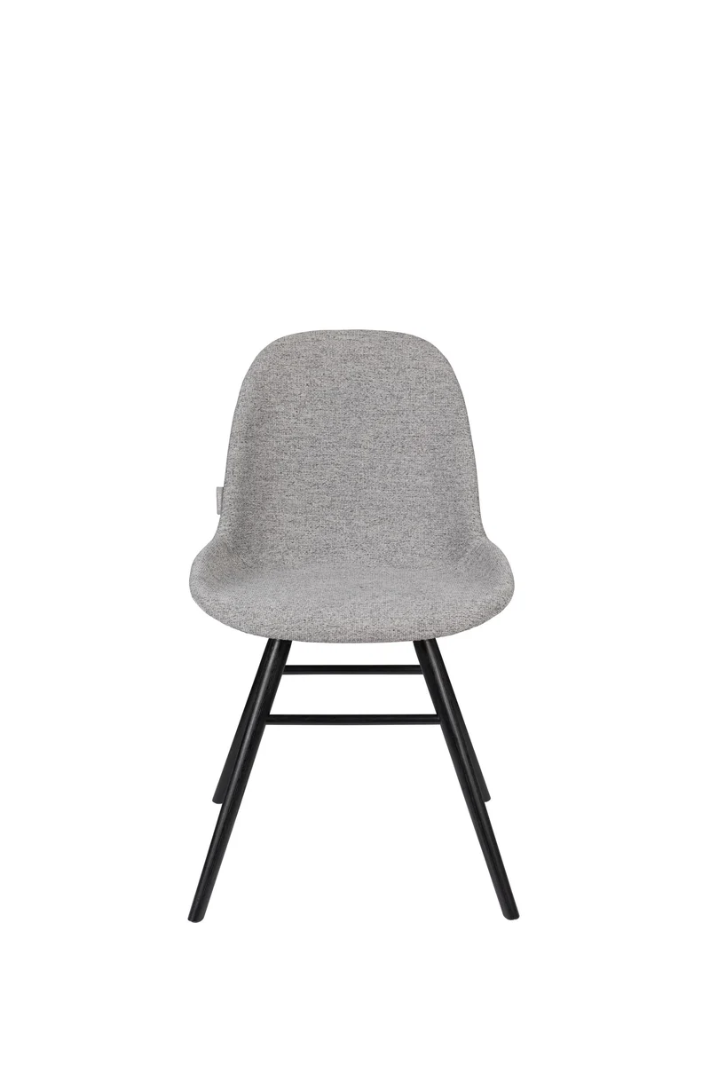 Zuiver Stuhl Albert Kuip Soft – Hellgrau, Stoff, 55 × 49 × 81,5 cm, 2er-Set