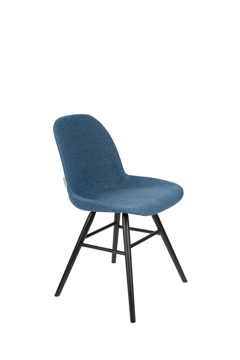 Zuiver Stuhl Albert Kuip Soft – Blau, Stoff, 55 × 49 × 81,5 cm, 2er-Set