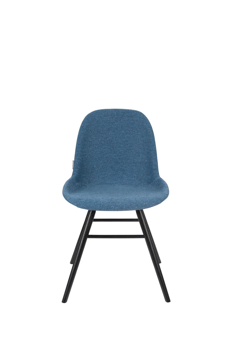 Zuiver Stuhl Albert Kuip Soft – Blau, Stoff, 55 × 49 × 81,5 cm, 2er-Set
