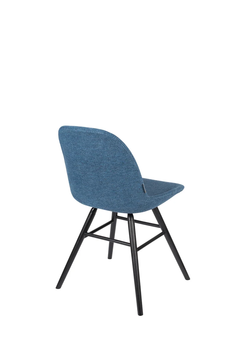Zuiver Stuhl Albert Kuip Soft – Blau, Stoff, 55 × 49 × 81,5 cm, 2er-Set