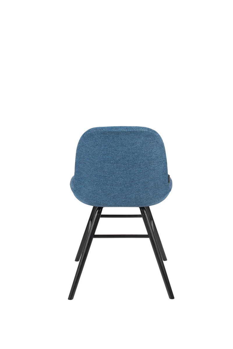 Zuiver Stuhl Albert Kuip Soft – Blau, Stoff, 55 × 49 × 81,5 cm, 2er-Set
