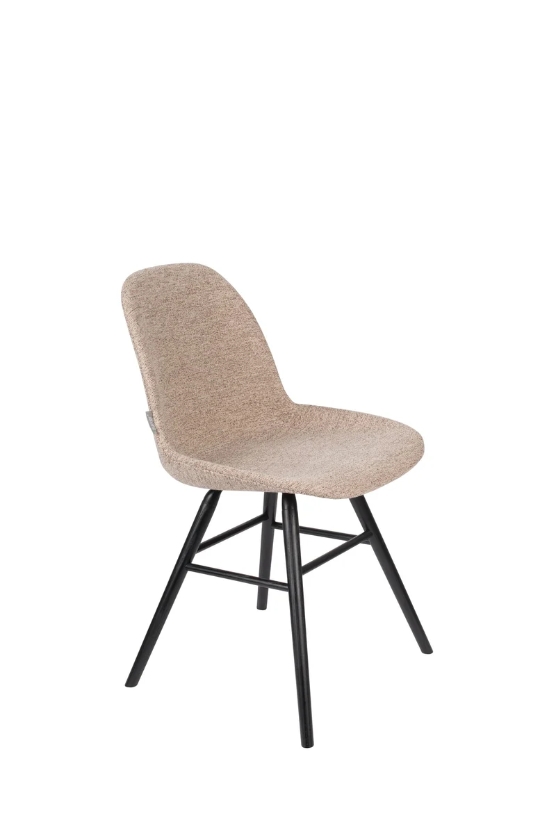 Zuiver Stuhl Albert Kuip Soft – Beige, Stoff, 55 × 49 × 81,5 cm, 2er-Set
