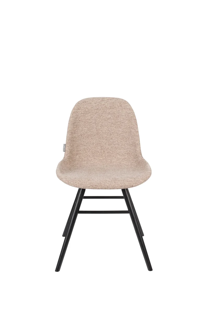 Zuiver Stuhl Albert Kuip Soft – Beige, Stoff, 55 × 49 × 81,5 cm, 2er-Set